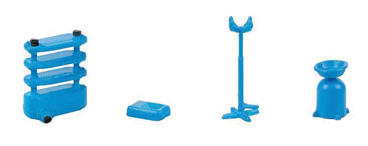 HO Scale Oil Change Drain, Transmission Jack, Tool Cart Faller Gmbh #180983