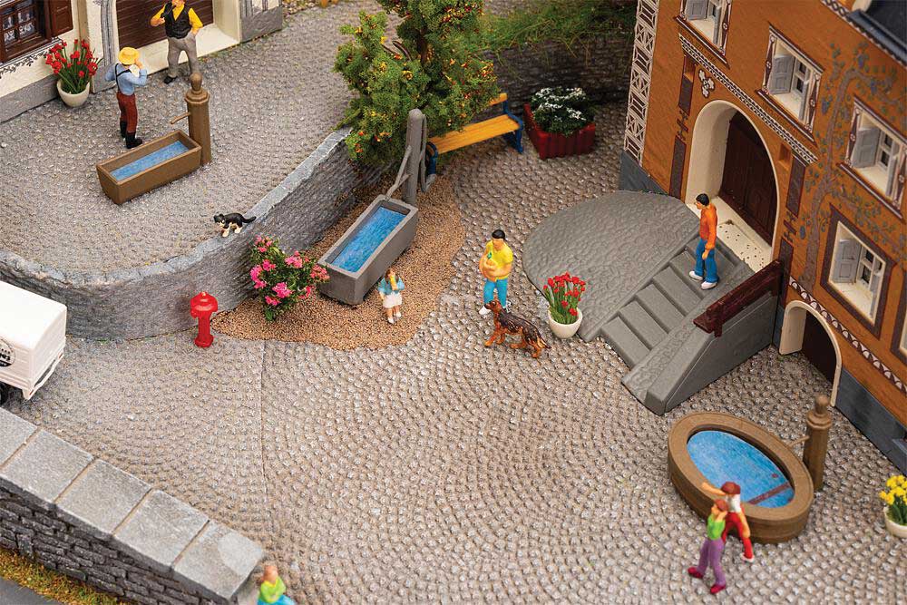 HO Scale Faller Gmbh 3 Village Fountains
