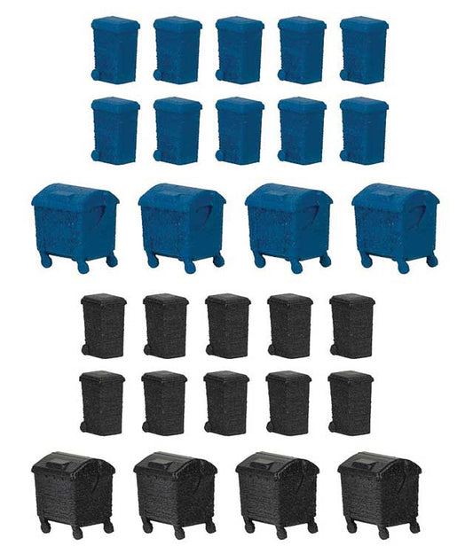 HO Scale Garbage Dumpster Set - Kit Faller Gmbh #272919