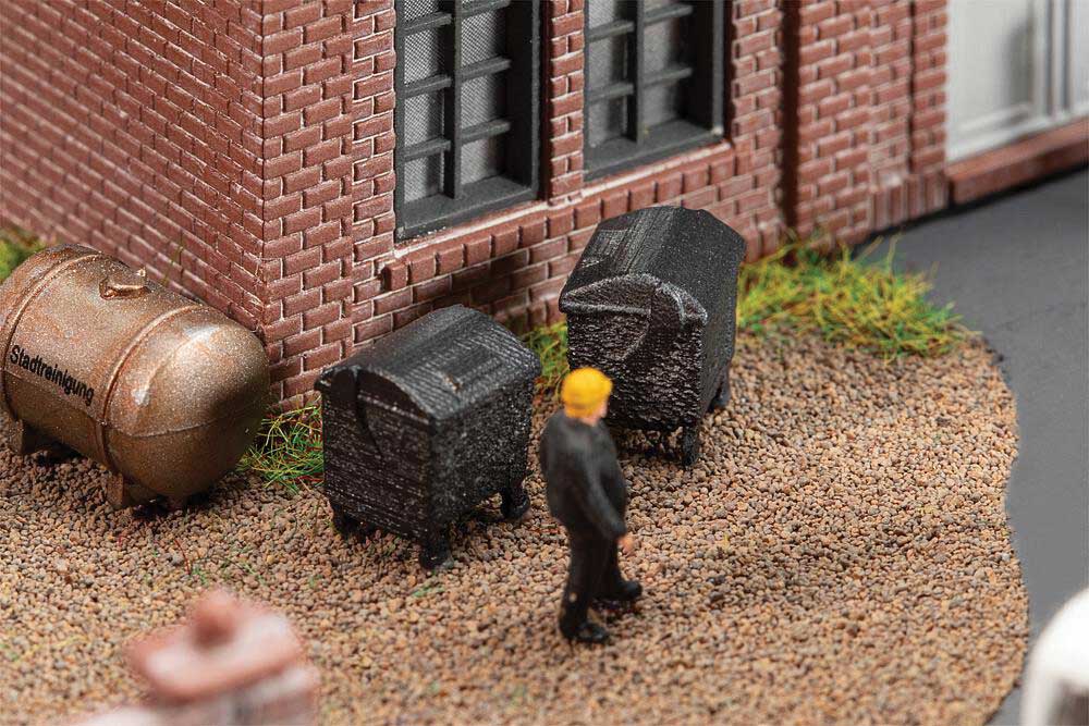 HO Scale Garbage Dumpster Set - Kit Faller Gmbh #272919