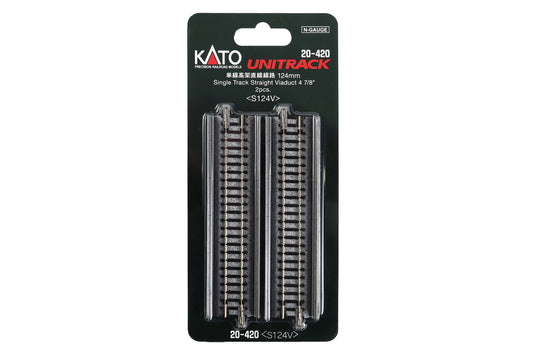 N Scale Kato Single Viaduct Straight 124mm