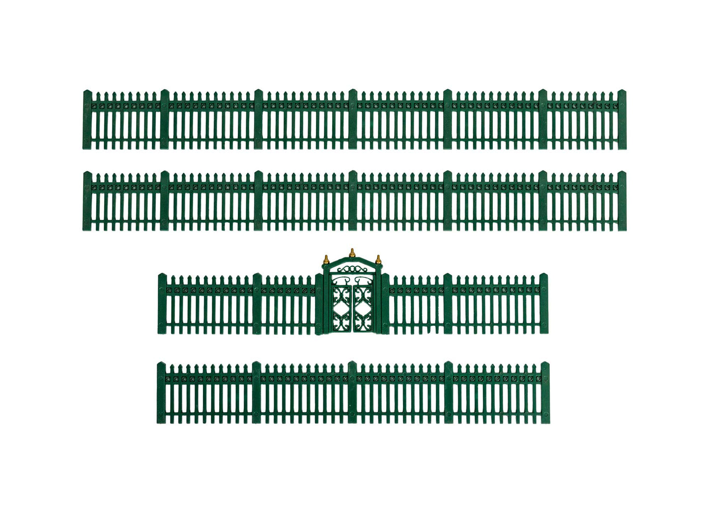 O Scale Lionel Dark Green Fence