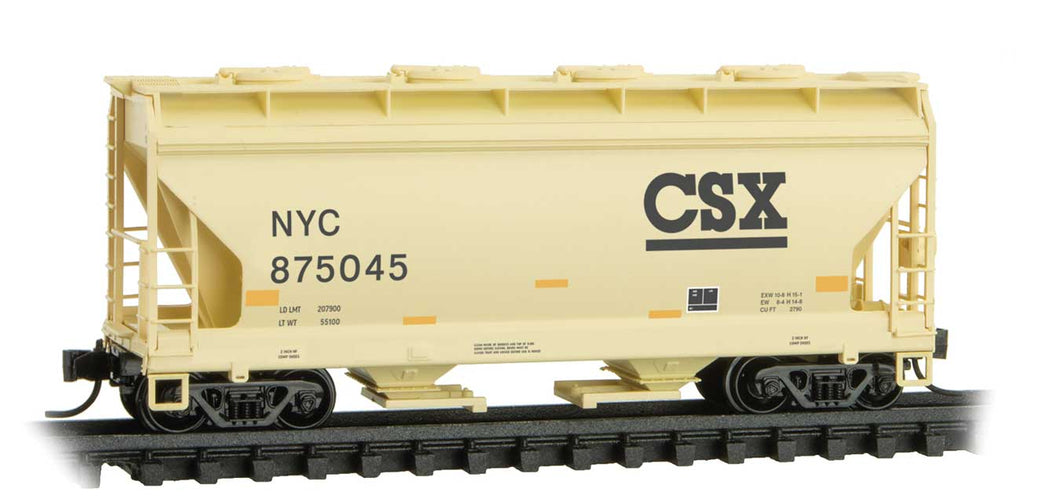 N Scale Micro Trains 2 Bay Hopper CSX NYC 875045