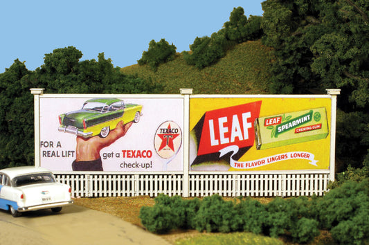 HO Scale Monroe Models Double Billboard