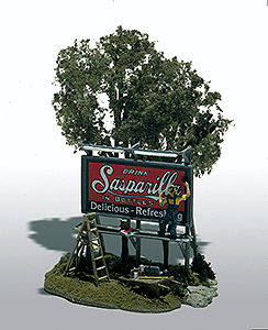 WS Mini Scene Unpaint Metal Sign Painter