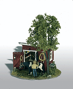 WS Mini Scene Unpaint Metal Tack Shed