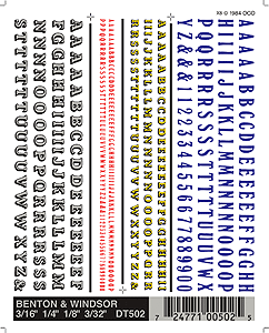 WS Dry Transfer Alphabet/Number