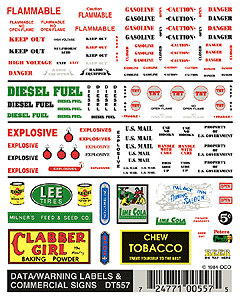 WS Dry Transfer Signs