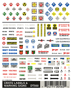 WS Dry Transfer Signs