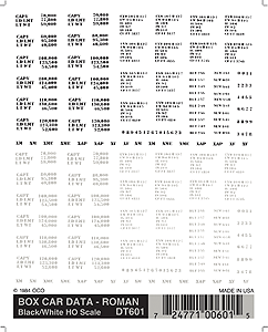 WS Dry Transfer Railroad Lettering Sets