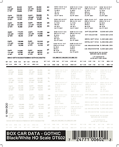 WS Dry Transfer Railroad Lettering Sets