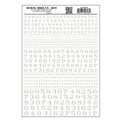 WS Dry Transfer Decals Num 708