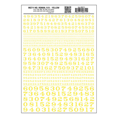 WS Dry Transfer Decals Num 711