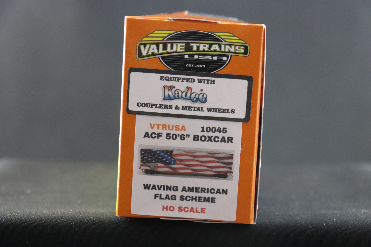 Value Trains Waving American Flag Special Edition Boxcar