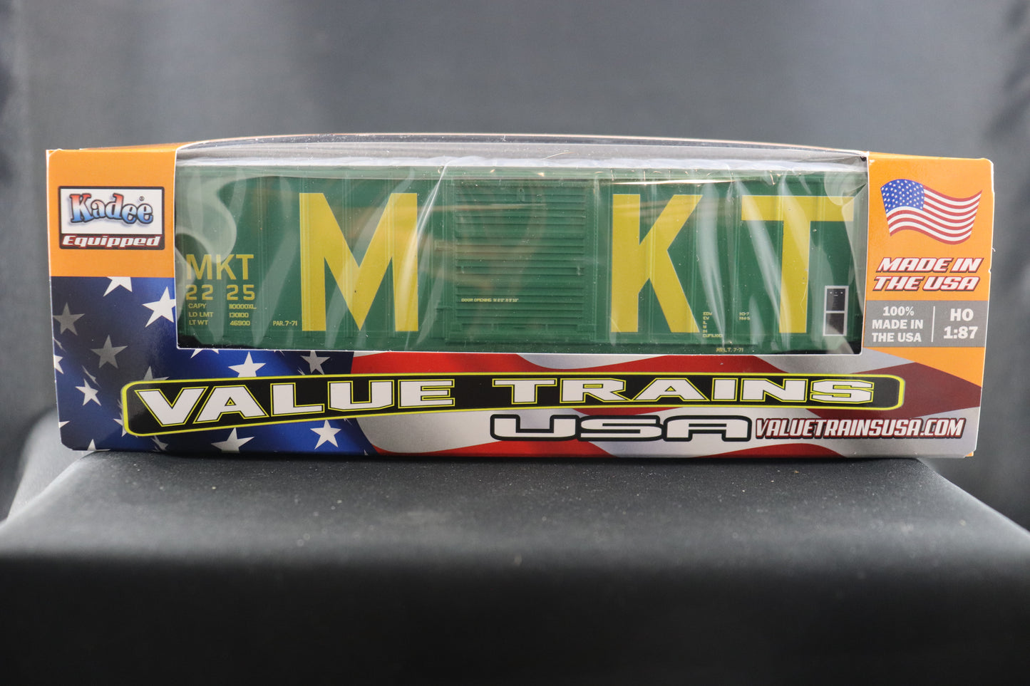 Value Trains MKT Big Letter Green Boxcar