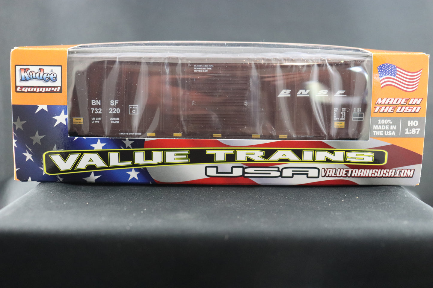 Value Trains BNSF Small "BNSF" Brown Boxcar #732220