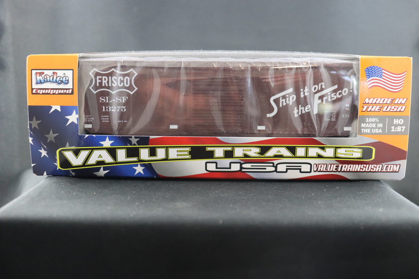 Value Trains Frisco "Ship It" Brown Boxcar #13275