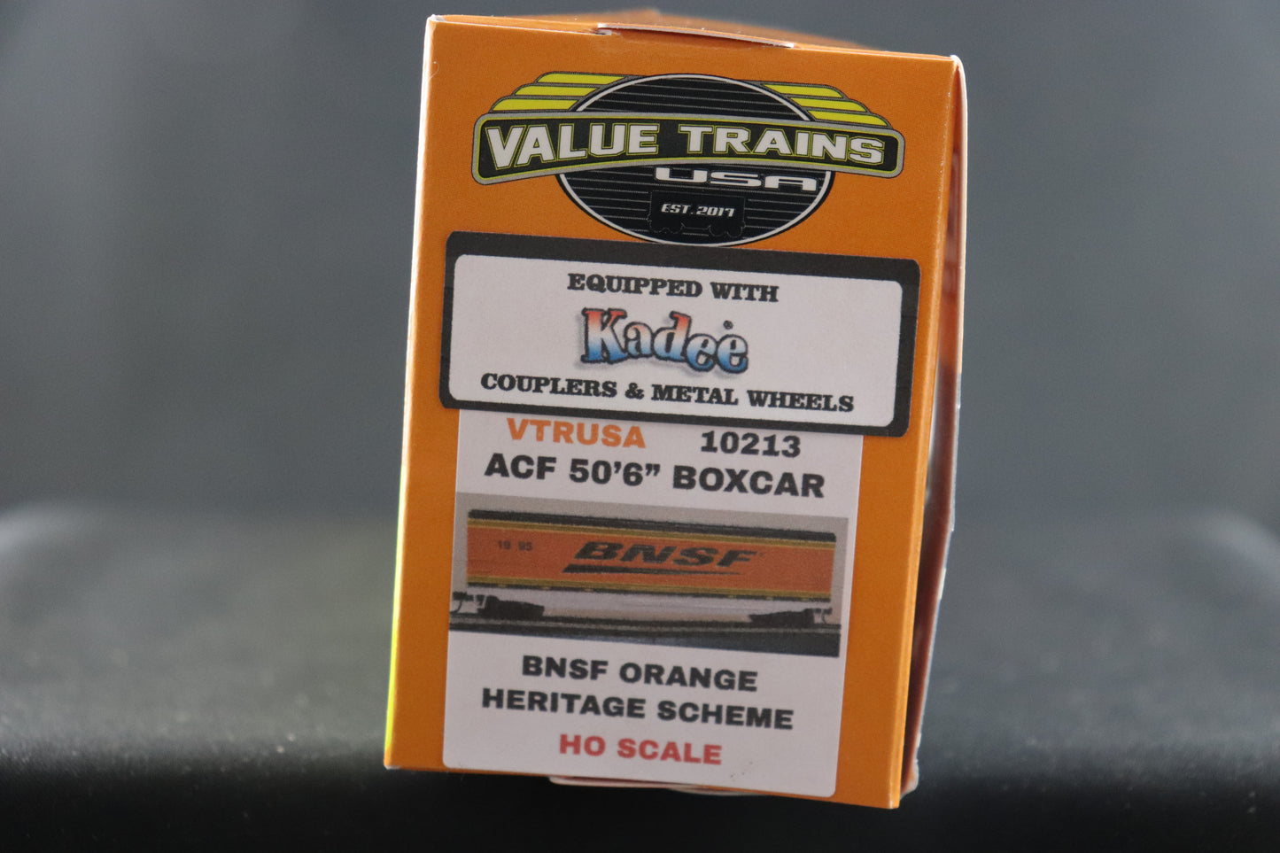 Value Trains BNSF Orange Heritage Boxcar