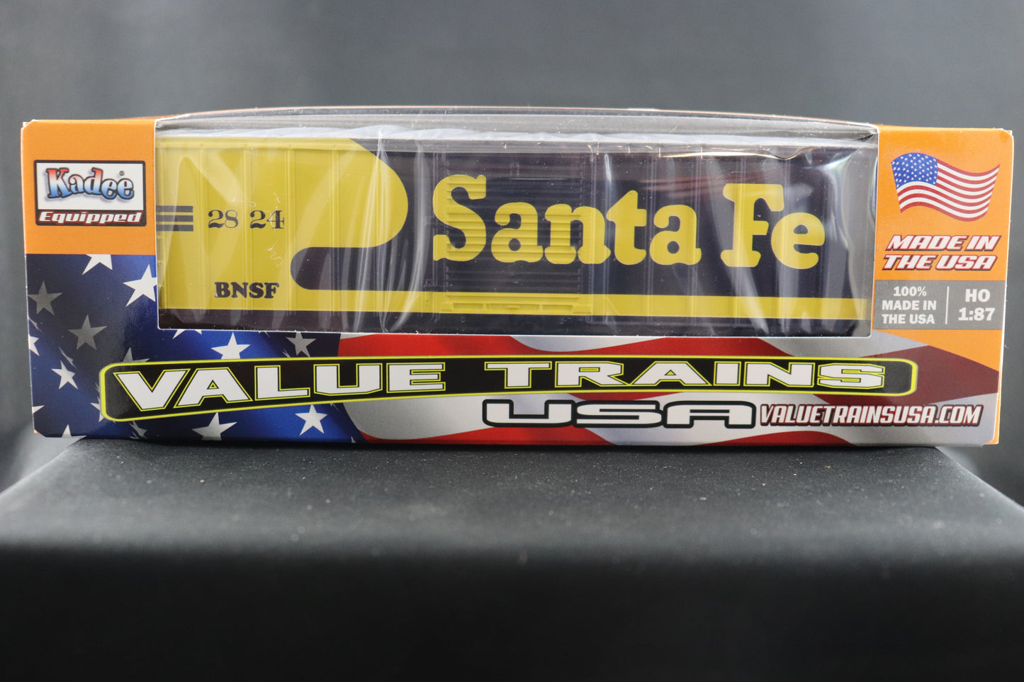 Value Trains Santa Fe Blue & Yellow Boxcar