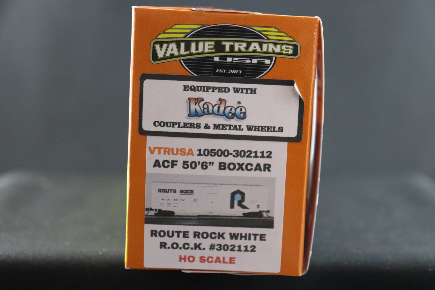 Value Trains Route Rock White R.O.C.K. Boxcar #302112
