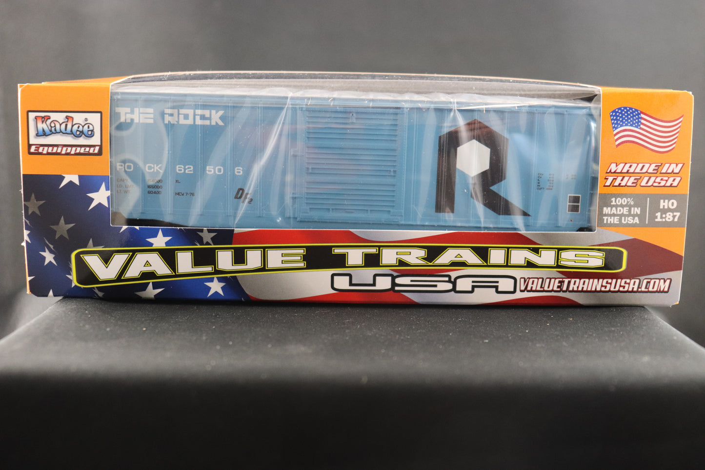 Value Trains The Rock Blue R.O.C.K. Boxcar #62506