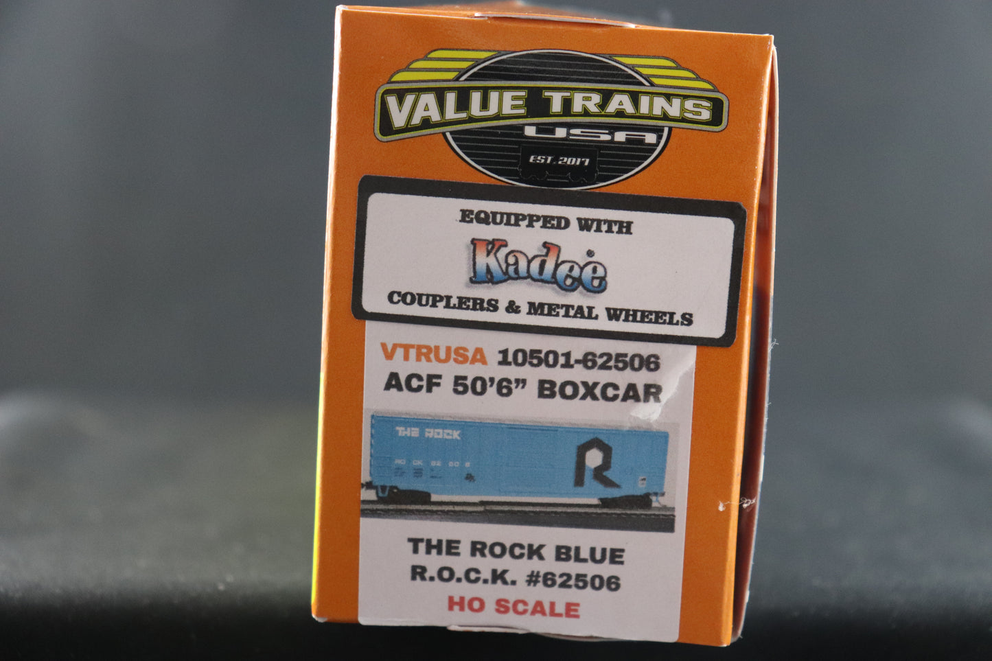 Value Trains The Rock Blue R.O.C.K. Boxcar #62506