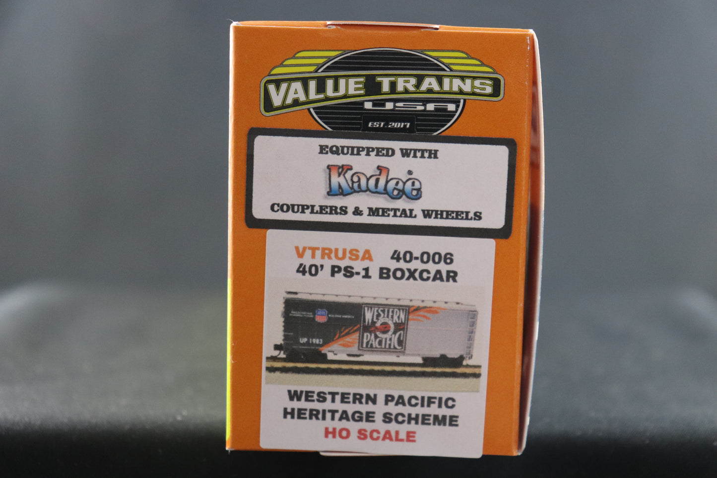 Value Trains 40' PS-1 Western Pacific Heritage Boxcar #40-006