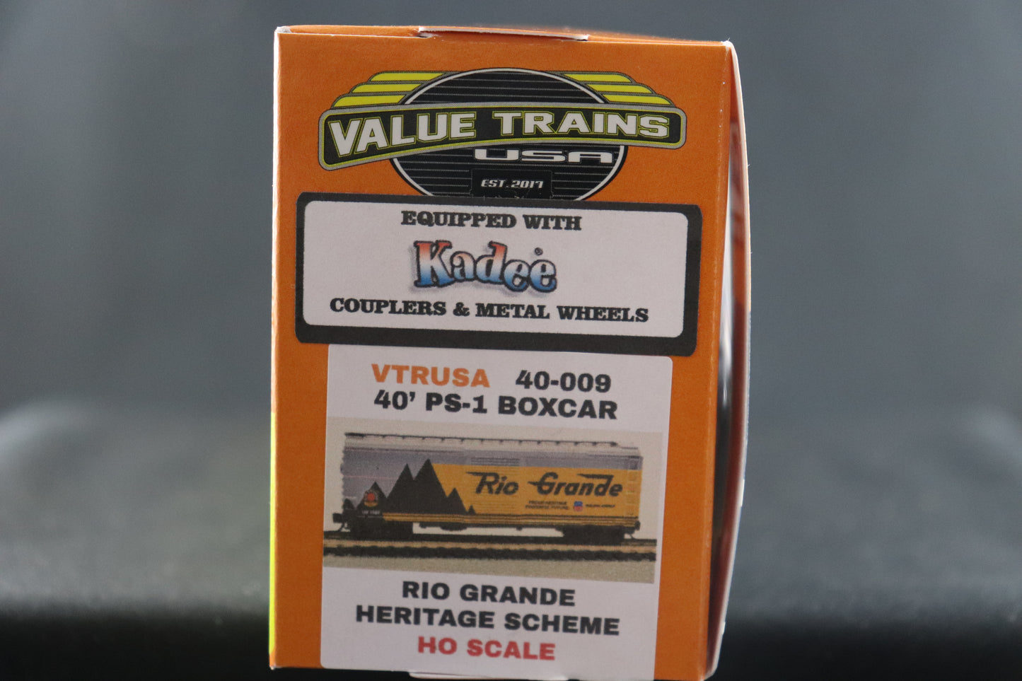 Value Trains 40' PS-1 Rio Grande Heritage Boxcar