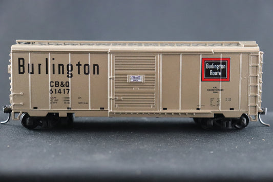 Value Trains 40' PS-1 Burlington Gold CB&Q Boxcar #61417