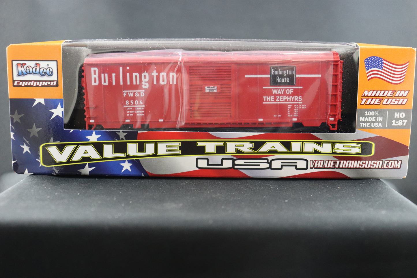 Value Trains 40' PS-1 Burlington "Way of Zephyrs" Boxcar #8504