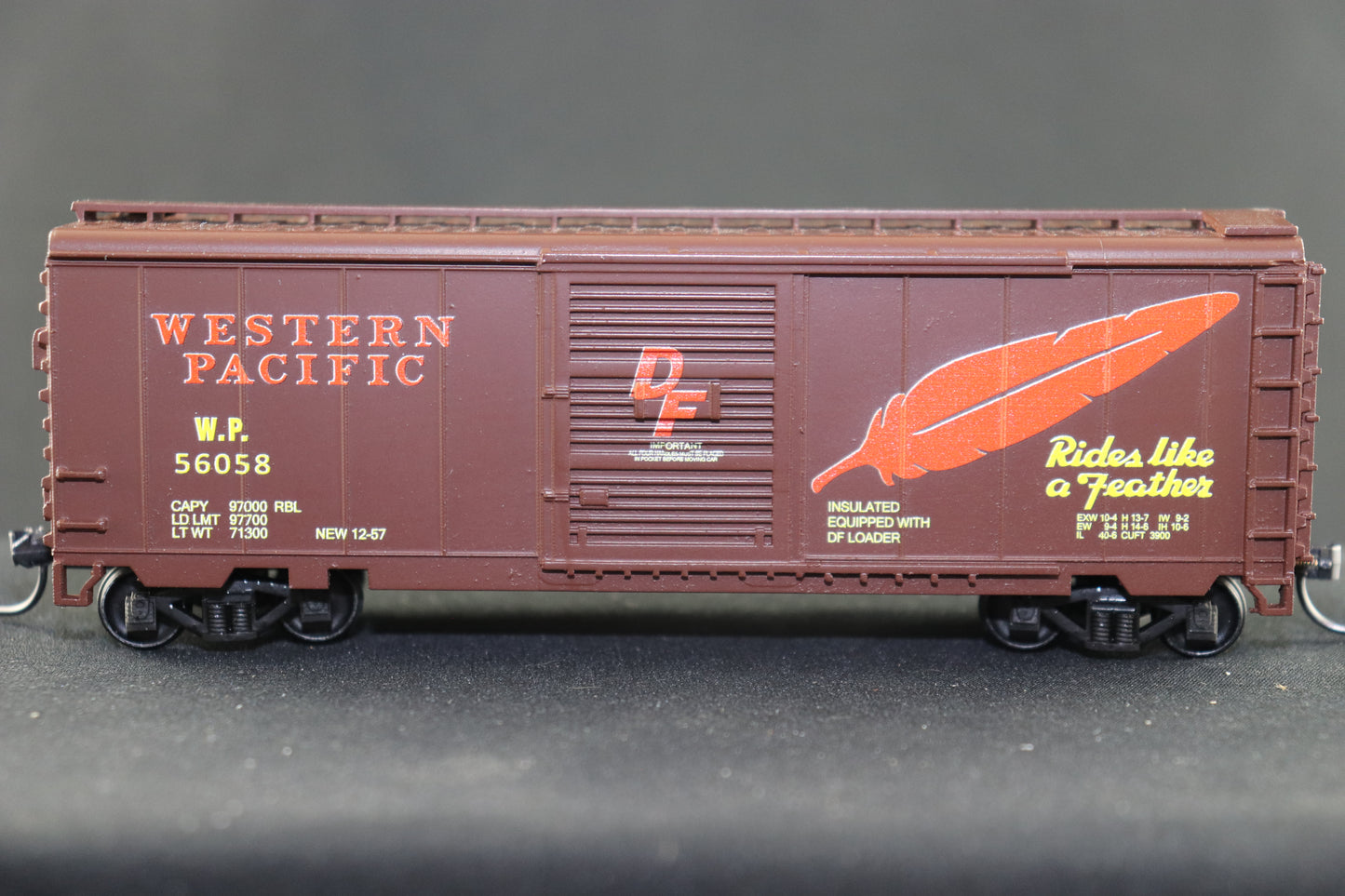 Value Trains 40' PS-1 West Pacific Fether Boxcar #56058