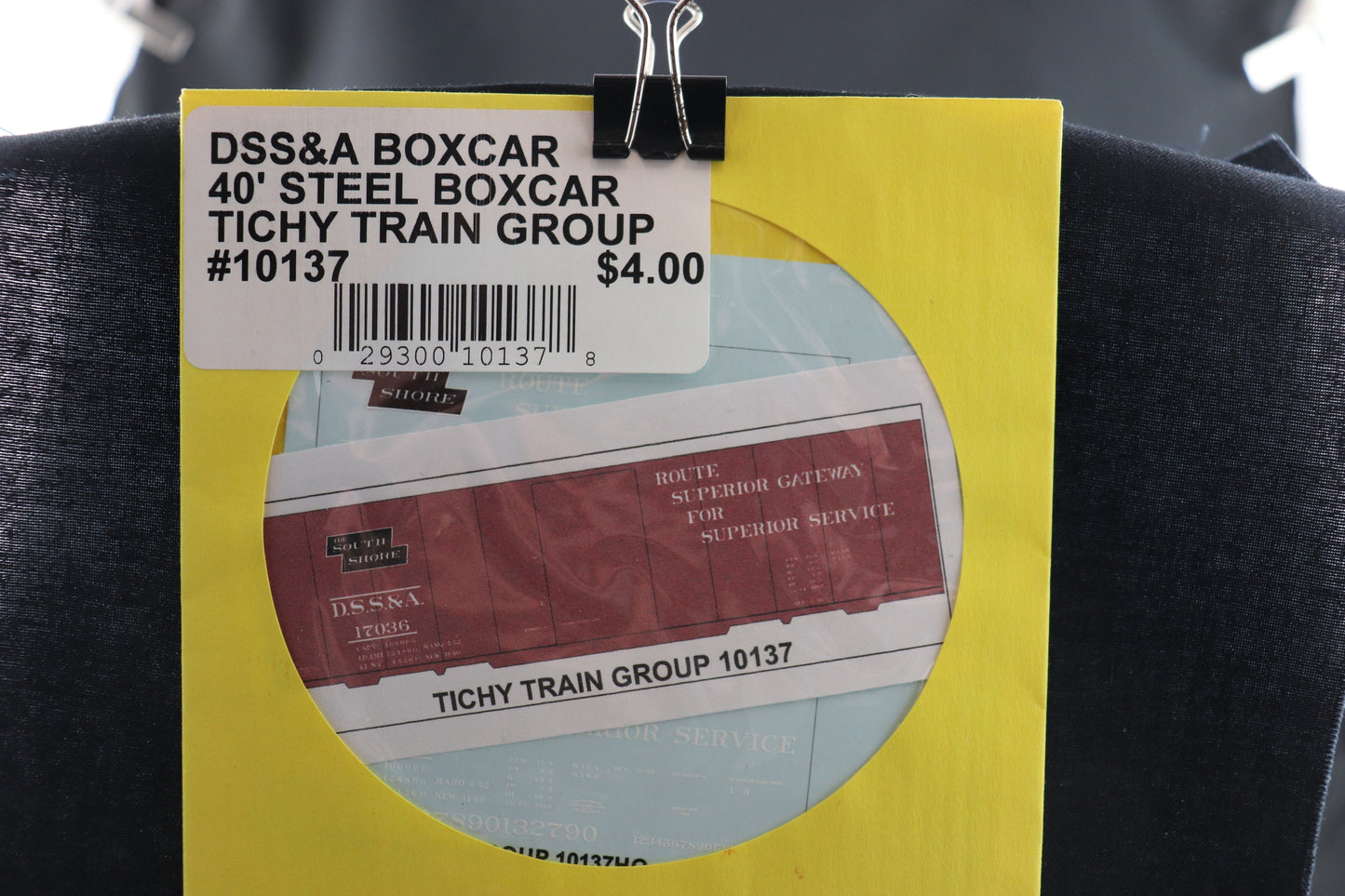 DSS&A Boxcar 40' Steel Boxcar Tichy Train Group Decals #10137