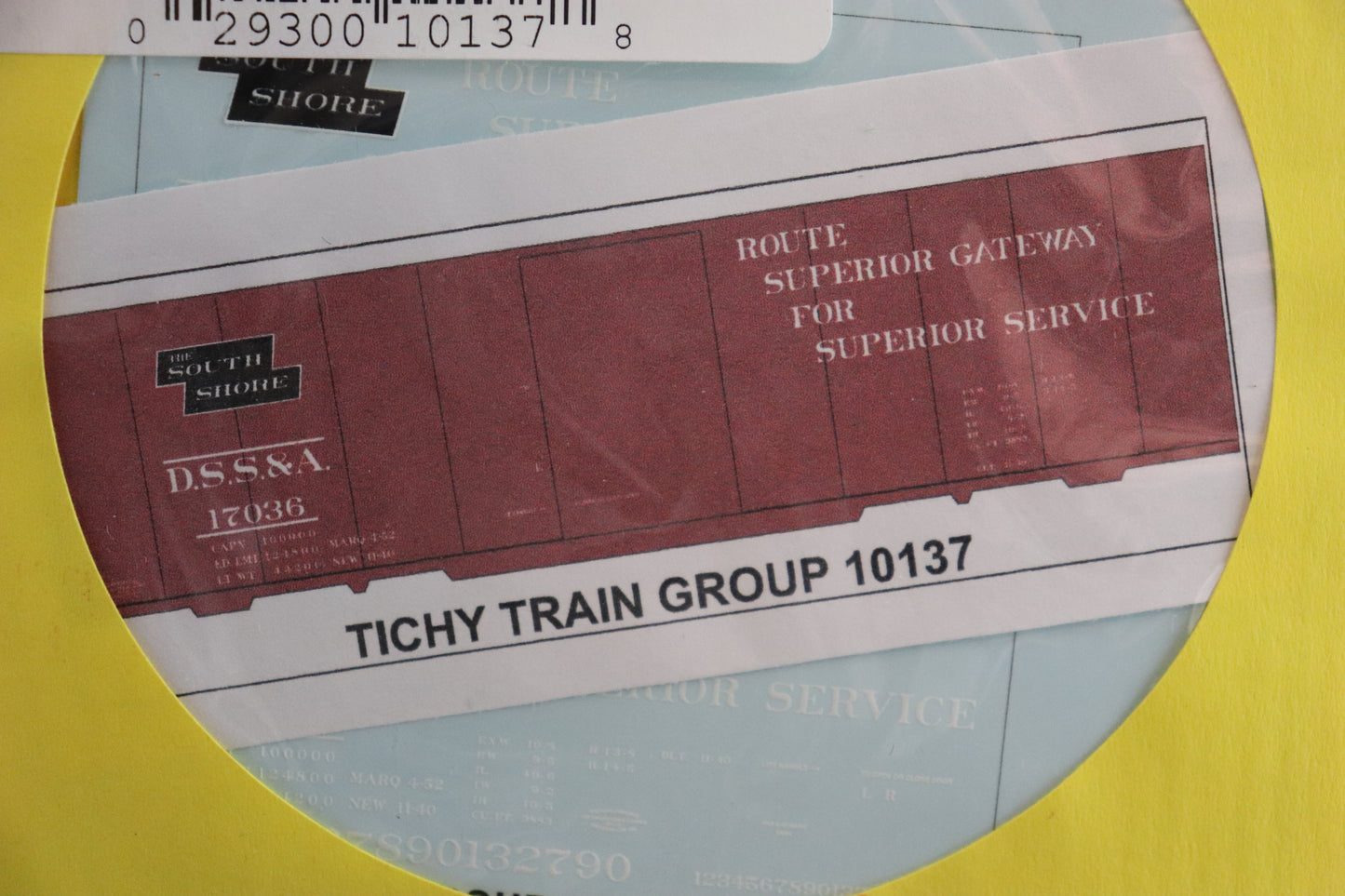 DSS&A Boxcar 40' Steel Boxcar Tichy Train Group Decals #10137