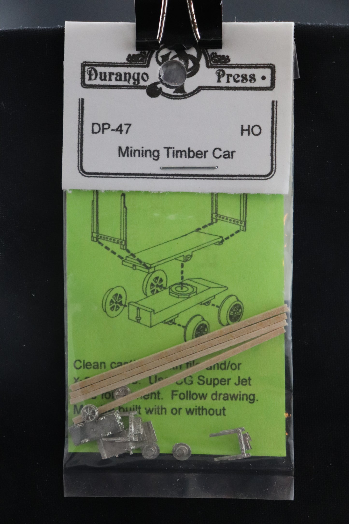 HO Durango Press Mining Timber Car