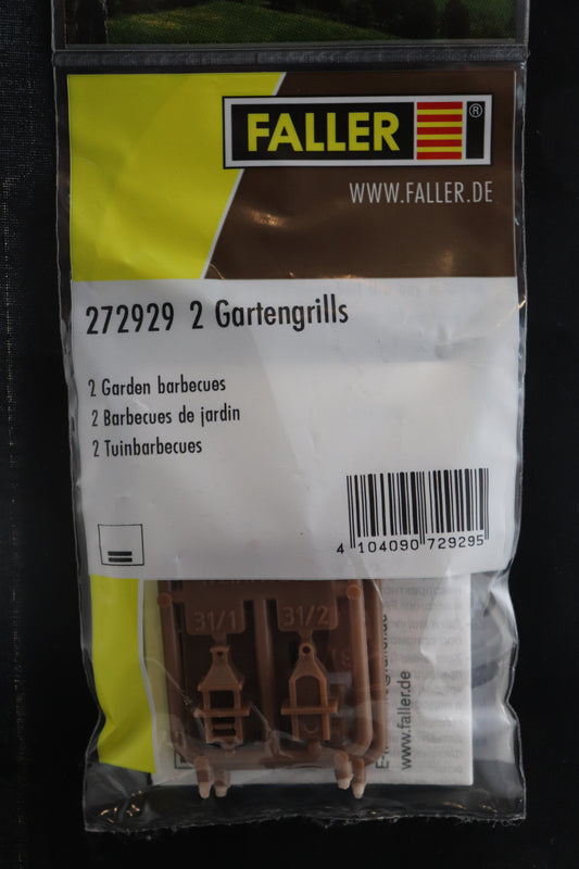 N Scale Faller 2 Garden Barbeques