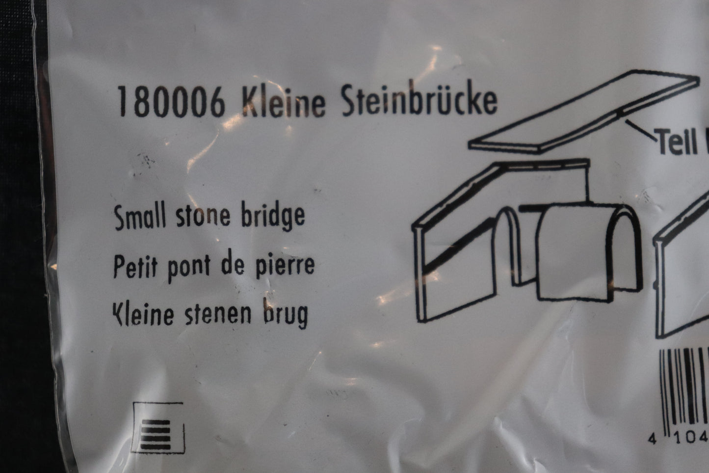 HO Scale Faller Small Stone Bridge