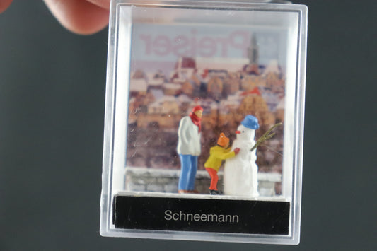 Preiser Snowman w/Man and Boy