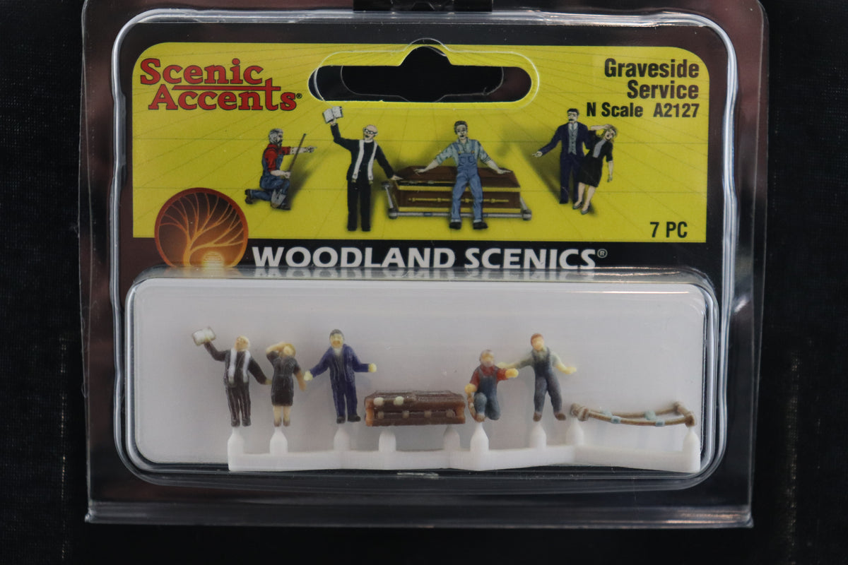 N Scale Woodland Scenics Graveside Service