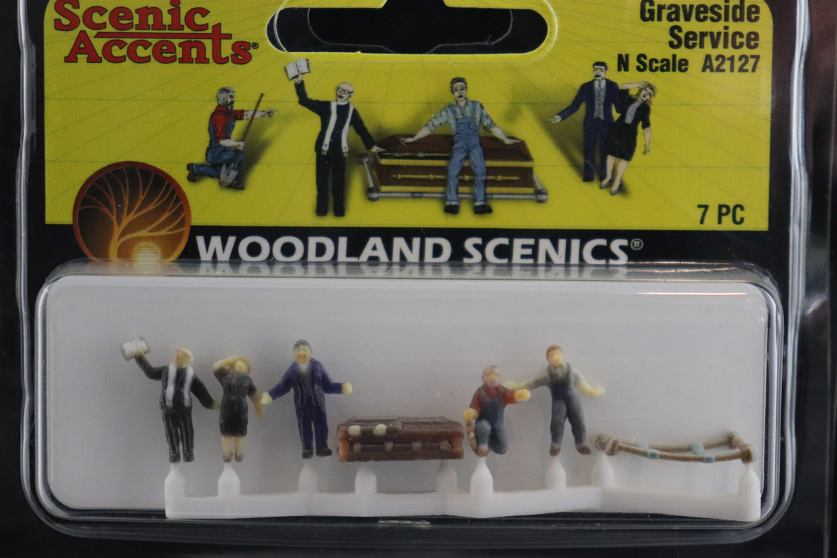 N Scale Woodland Scenics Graveside Service