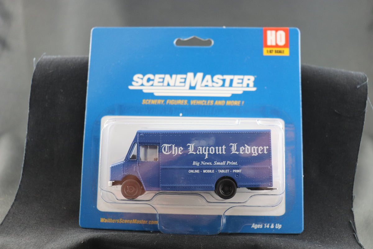 HO Scale Scene Master Layout Ledger News Van #12113