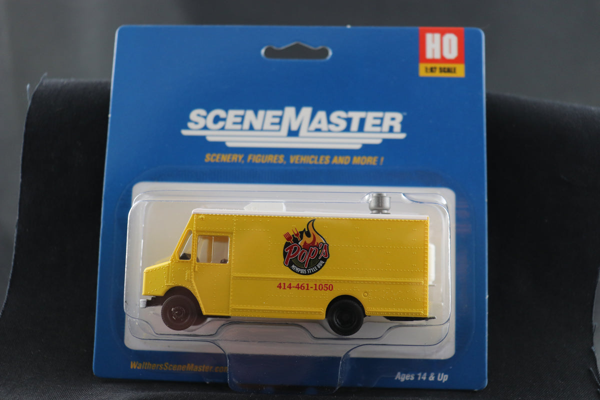 HO Scale Scene Master Pops BBQ Food Truck #12114