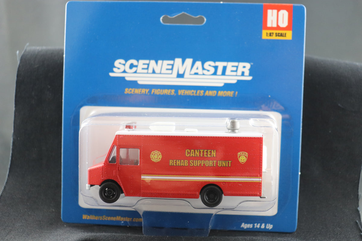 HO Scale Scene Master Fire Dept Canteen Van #12116
