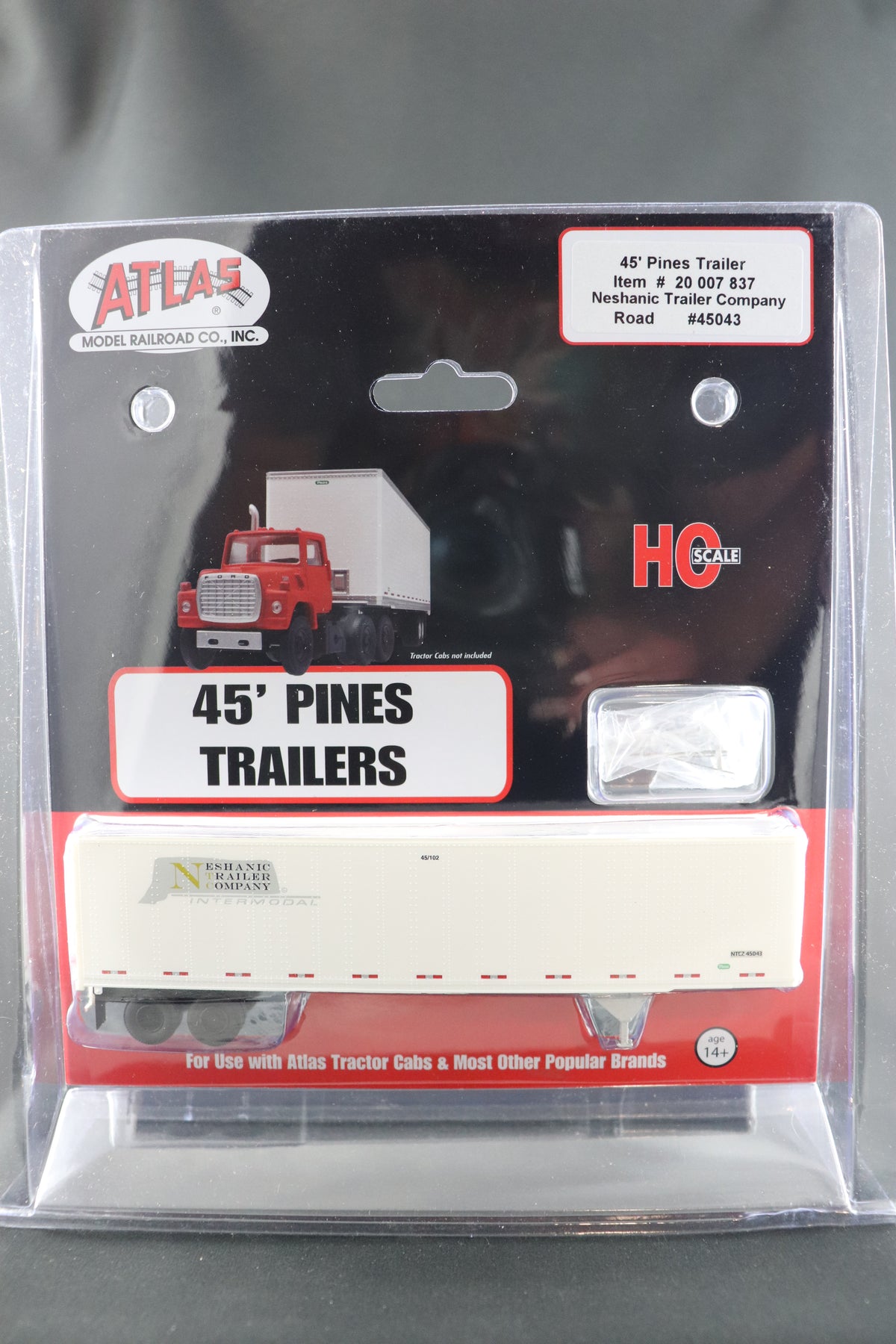 HO Scale Atlas 45' Pines Trailer #20007837 Neshanic Trailer Company #45043