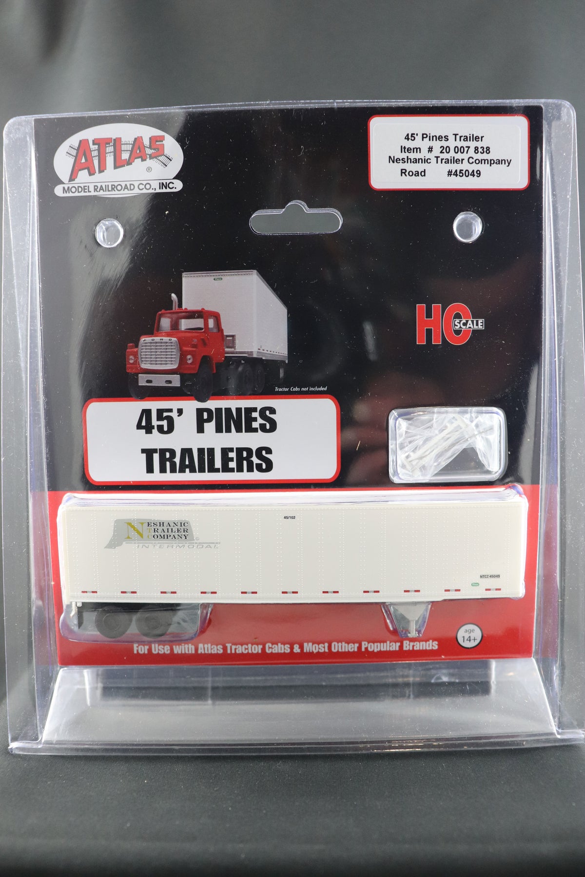 HO Scale Atlas 45' Pines Trailer #20007838 Neshanic Trailer Company #45049