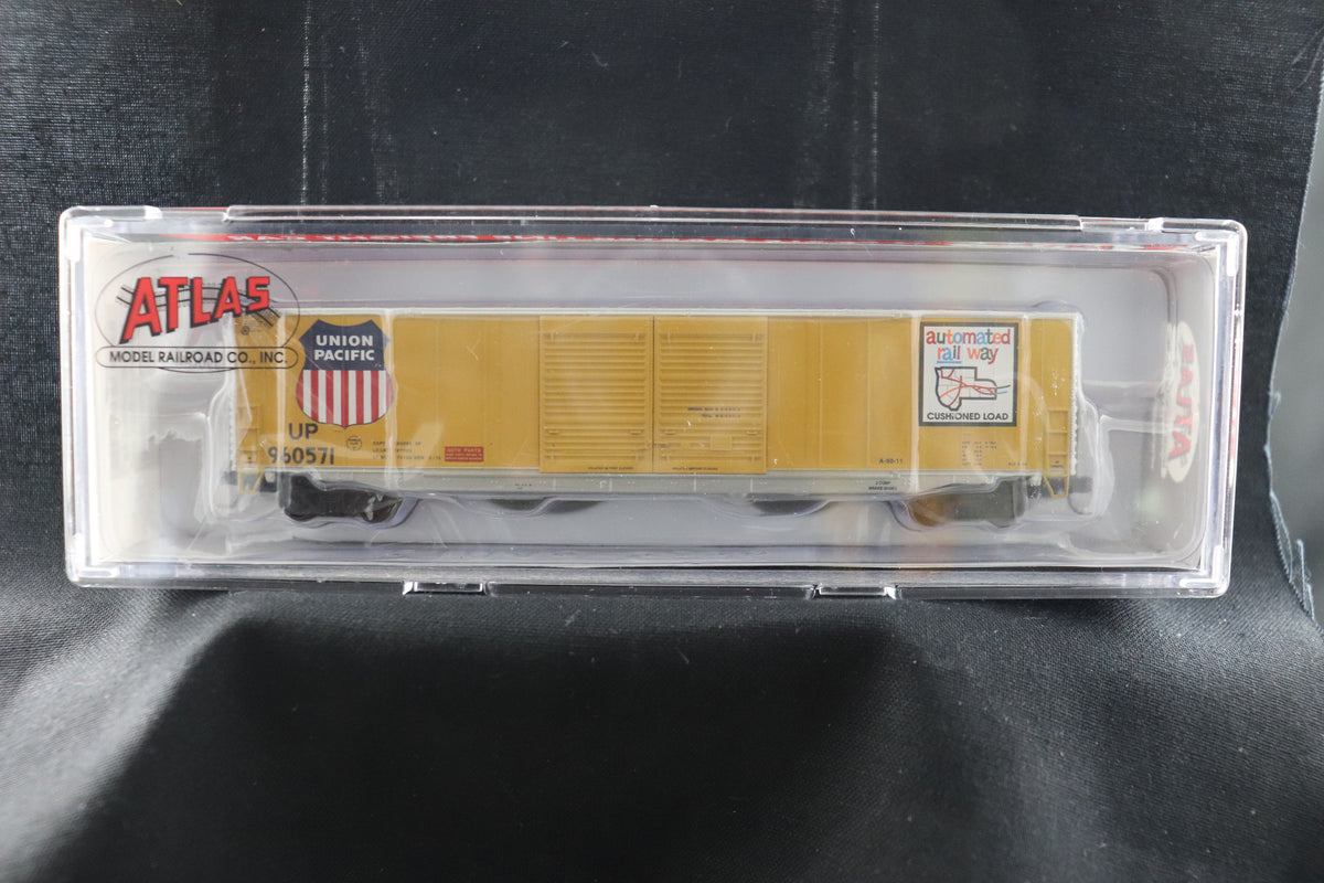 N Scale Atlas N ACF 60' Single Door Auto Parts Box Car UP Automated Railway #960571