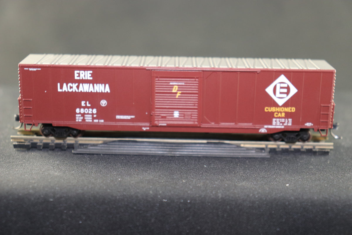 N Scale Atlas N ACF 60' Single Door Auto Parts Box Car Erie Lackawanna #68026