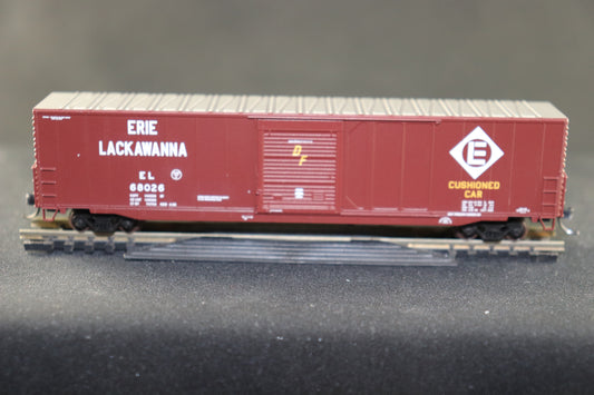 N Scale Atlas N ACF 60' Single Door Auto Parts Box Car Erie Lackawanna #68026