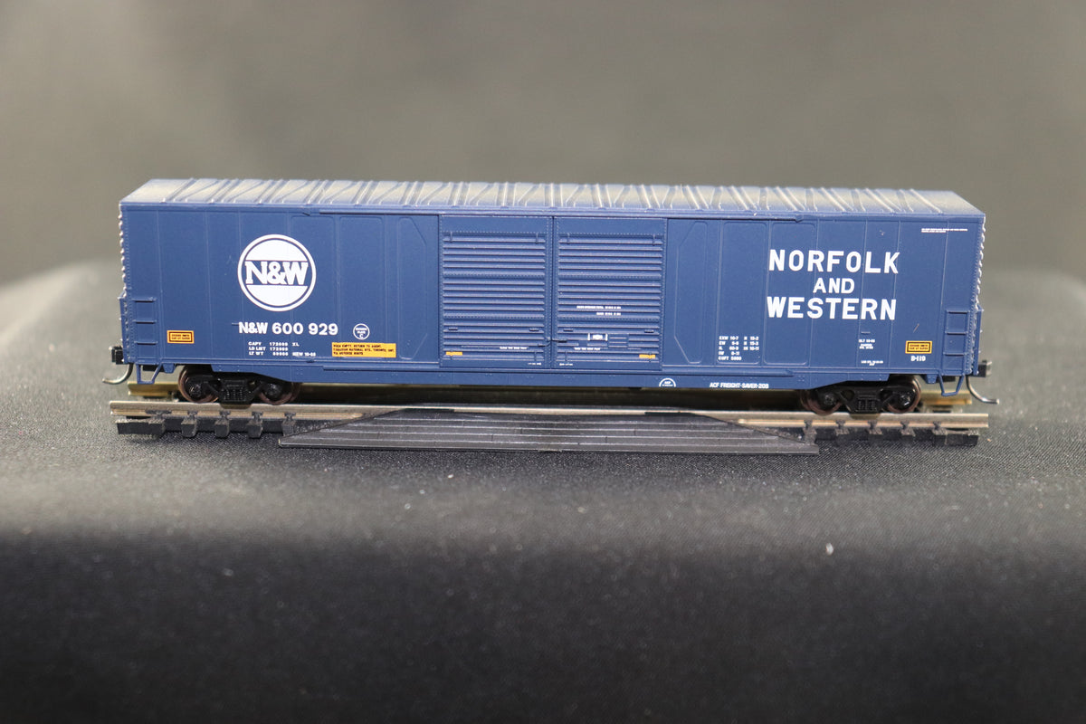 N Scale Atlas N ACF 60' Single Door Auto Parts Box Car Norfolk & Western #600929