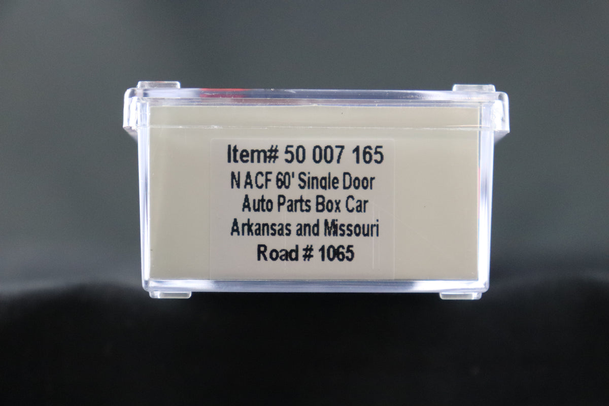 N Scale Atlas ACF 60' Single Door Auto Parts Box Car Arkansas & Missouri #1065