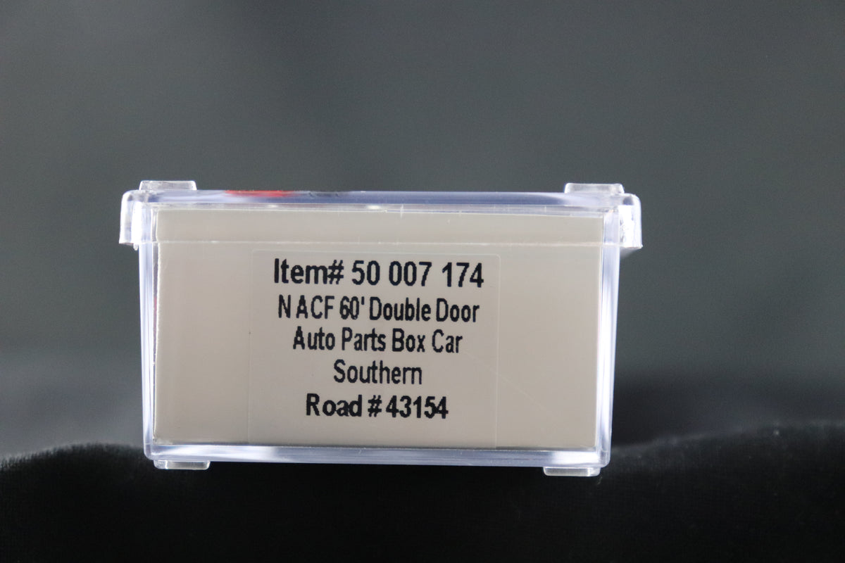 N Scale Atlas N ACF 60' Single Door Auto Parts Box Car Southern #43154